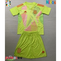Camiseta Alemania Portero Visitante Equipación para niños Eurocopa 2024 manga corta (+ pantalones cortos)